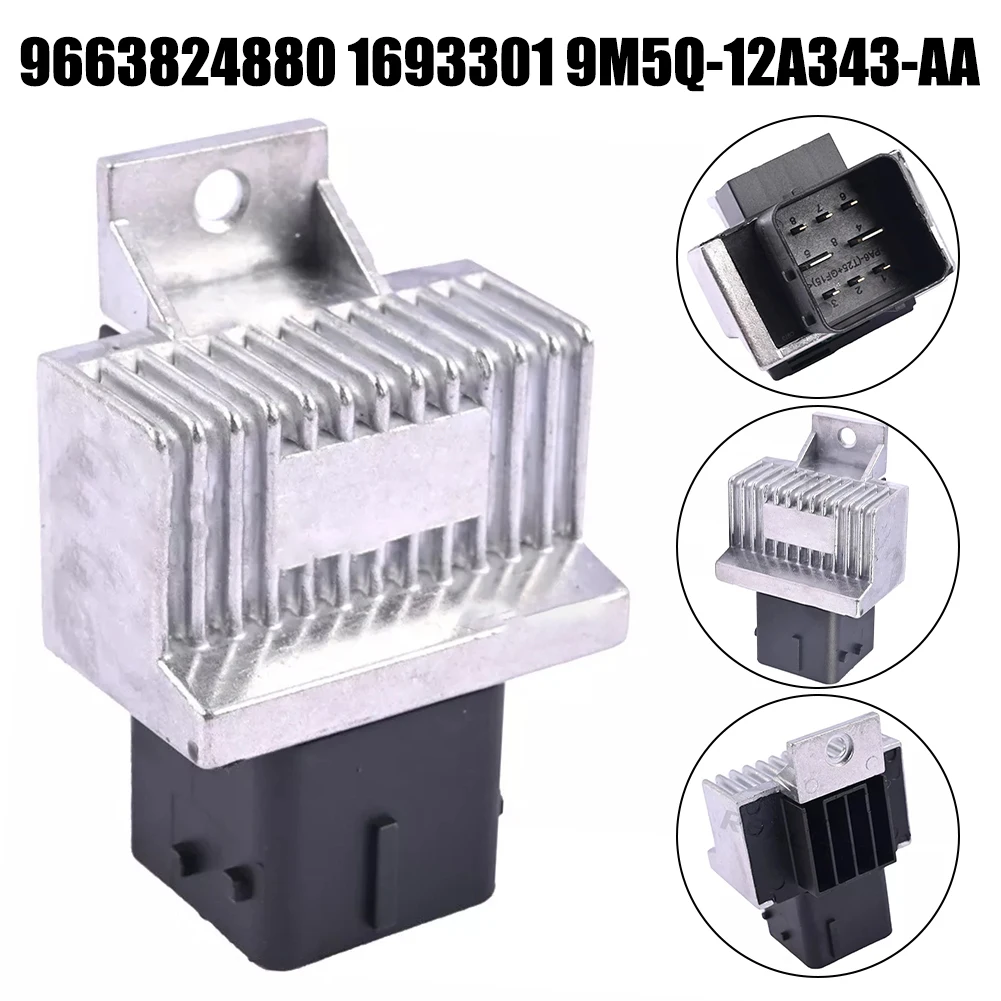 For Ford C-MAX II 9M5Q-12A343-AA Relay Replacement Installation High-quality Materials Metal ABS Non-deformation