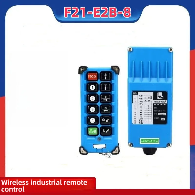 F21-E2B-8 8 channels Industrial Remote Controller Switches 8 Channels Buttons Keys Direction Hoist Crane 868mhz