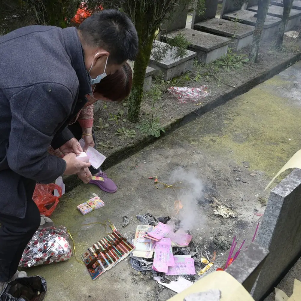 1000Sheets Paper Ancestor Money Ghost Money Sacrifice Paper for Qingming Festival Hungry Ghost Festival Burning Offering