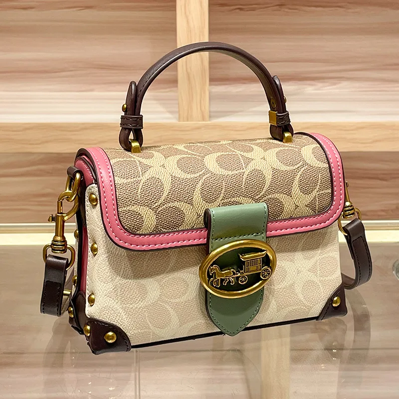 Elegant Parisian Minimalist Diaper Bag For Women Trendy Leather Crossbody Handbag Designer Retro Style Messenger Purse And Tote