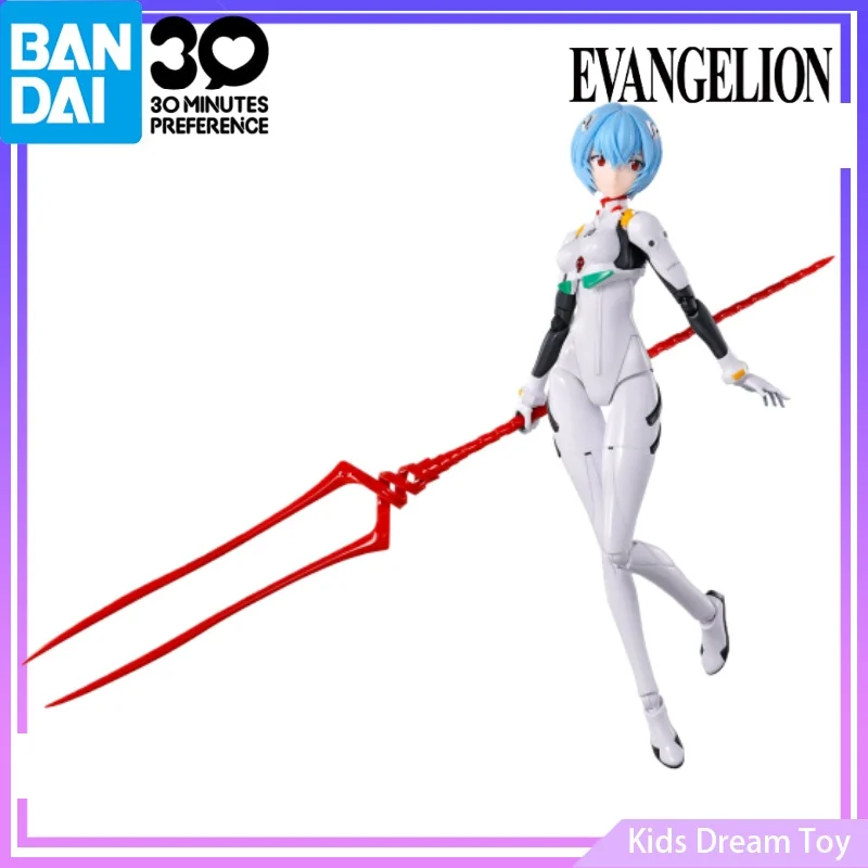 Assembly Bandai in Stock Original 30MP NEON GENESIS EVANGELION Anime REI AYANAMI(PLUG SUIT Ver.) Action Figures Toys Collectible