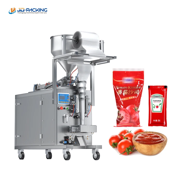 

Small Automatic Tomato Sauce Ketchup Tomato Paste Liquid Sachet Filling and Sealing Packing Packaging Machine