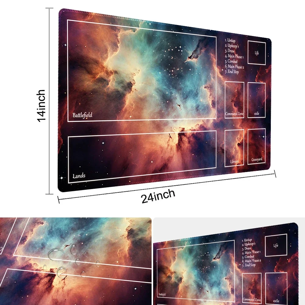 Nebula Noodle- Board Game MTG Playmat Game Mat Size 60X35 CM Compatible for TCG