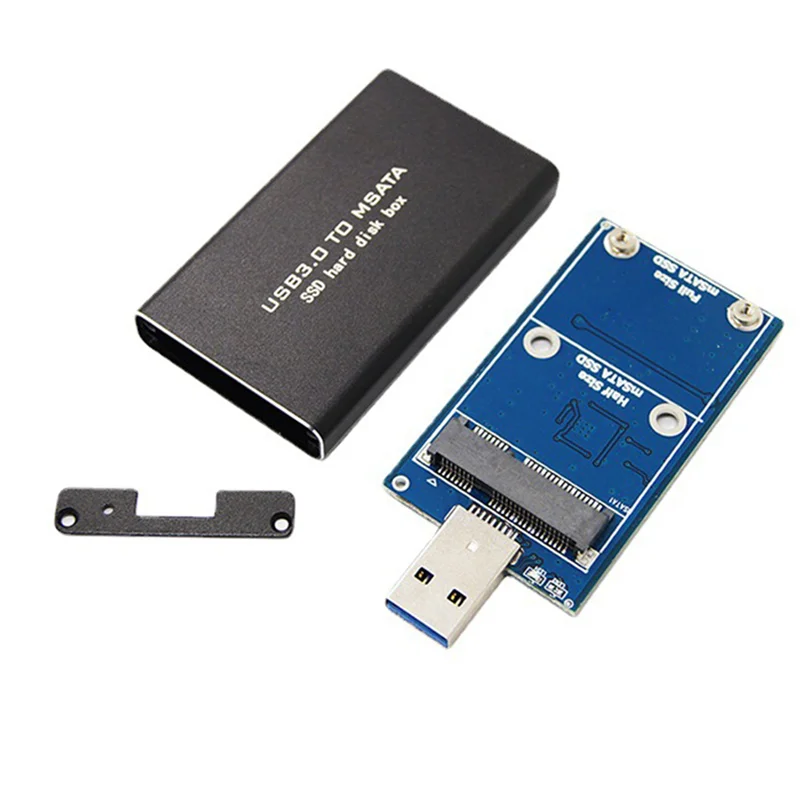 MSATA Ke USB USB 3.0 Ke MSATA SSD Adaptor Hard Disk M2 SSD Kotak HDD Eksternal Casing HDD-N36R