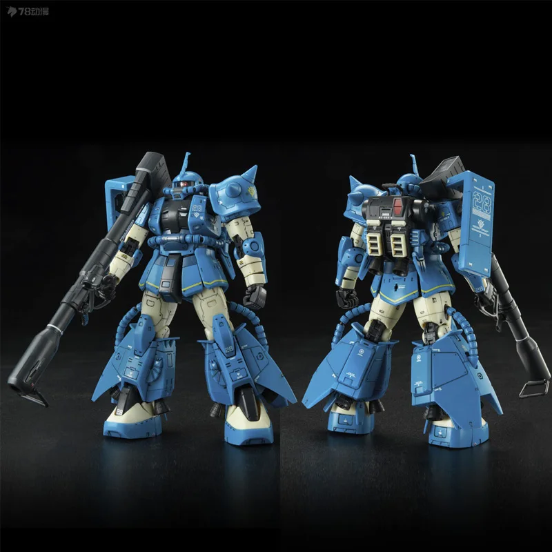 Oryginalna figurka anime Bandai RG MS-06R-2 ROBERT GILLIAM'S ZAKUII Gundam Robot Model do Składania Kolekcjonerski Zabawka Prezent dla Dzieci