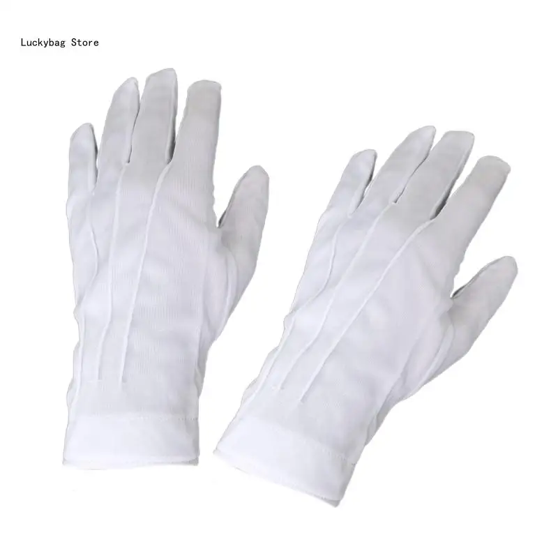 

Adult Size White Gloves for Art Show Uniform Party Show Party Stage Show