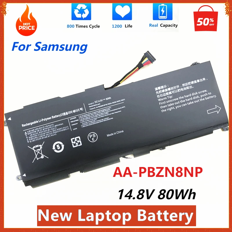 

New AA-PBZN8NP BA43-00318A Laptop Battery for Samsung NP700Z5A-S01UK NP700Z5B NP700Z7C NP700Z5C NP770Z7E 1588-3366 P42GL5 80WH