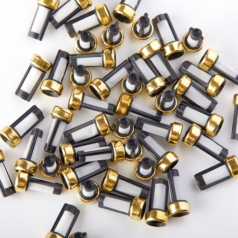 10 Uds. Micro filtro de cesta de inyector de combustible Universal apto para herramientas de reparación de inyector ASNU03C 6*3*12mm piezas de repuesto para automóviles