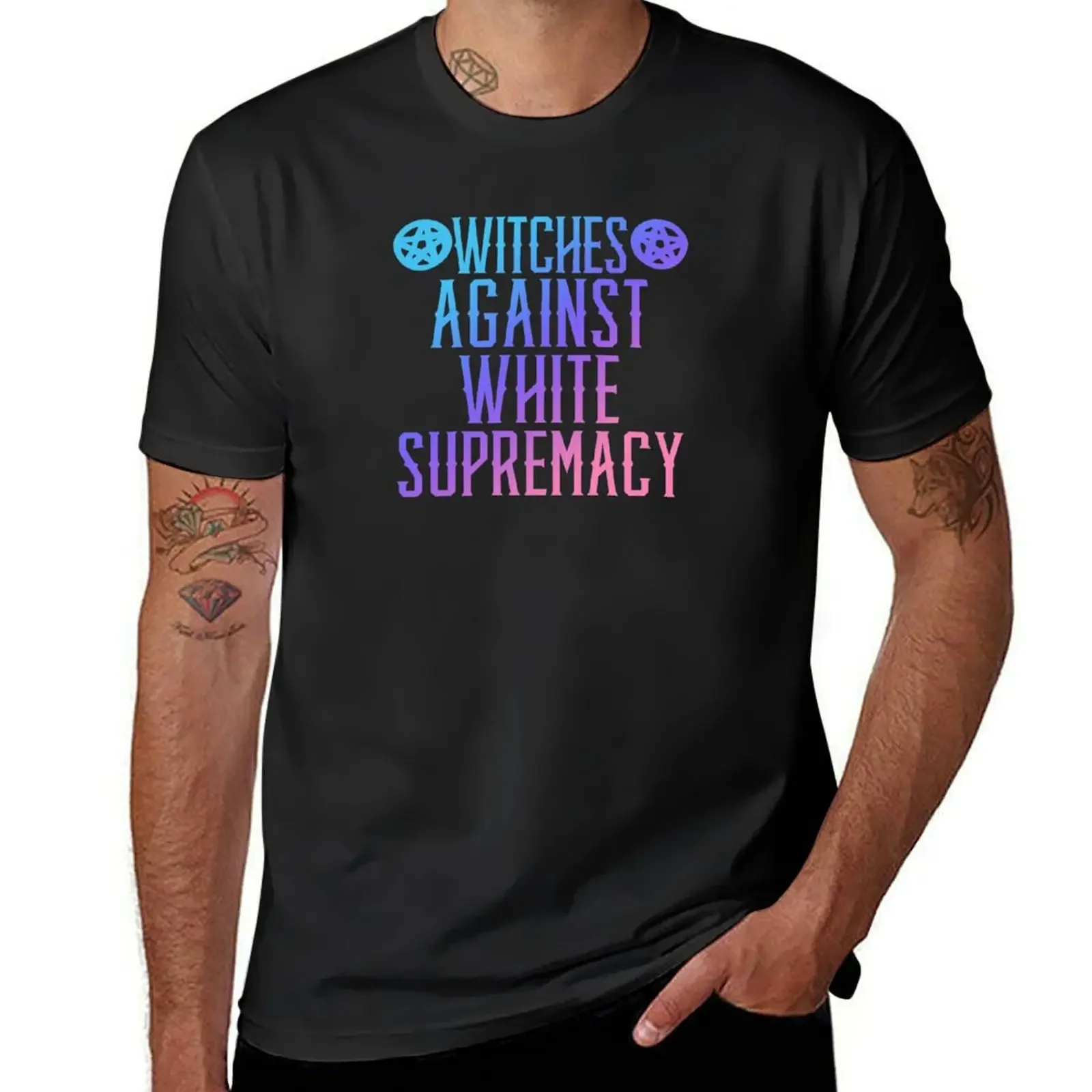 

Witches against white supremacy T-Shirt korean fashion sweat plus sizes vintage clothes Men's t-shirts