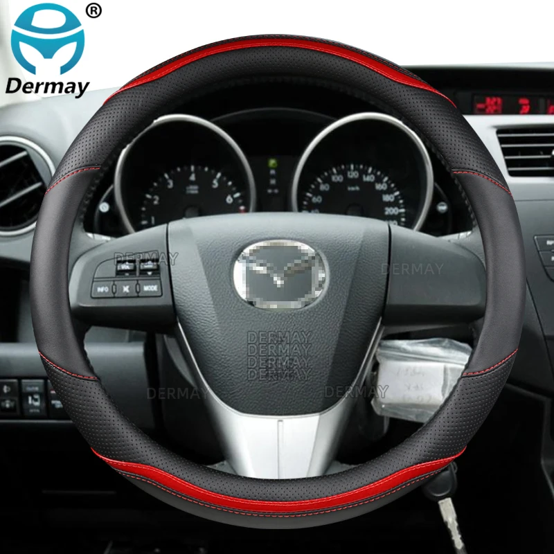 

Для Mazda CX7 CX-7 2006 ~ 2012 DERMAY чехол рулевого колеса автомобиля углеродное волокно ПУ кожа 5 цветов автомобильные аксессуары быстрая доставка