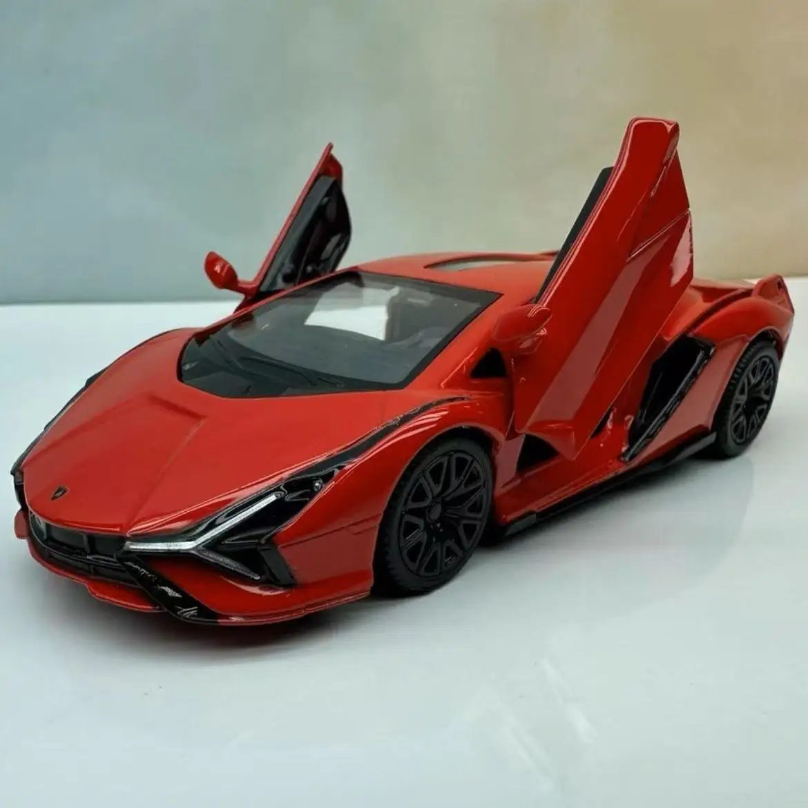 1:36 Lamborghini Sian auto Model Speelgoed Legering Diecast Pull Back Collection Supercar Speelgoed Voertuig Voor Decoratie Geschenken