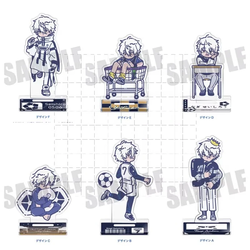 Game Meguru Bachira Hyoma Chigiri Reo Mikage Seishiro Nagi Yoichi Isagi Acrylic Stand Doll Anime Figure Model Cosplay Toy Gift