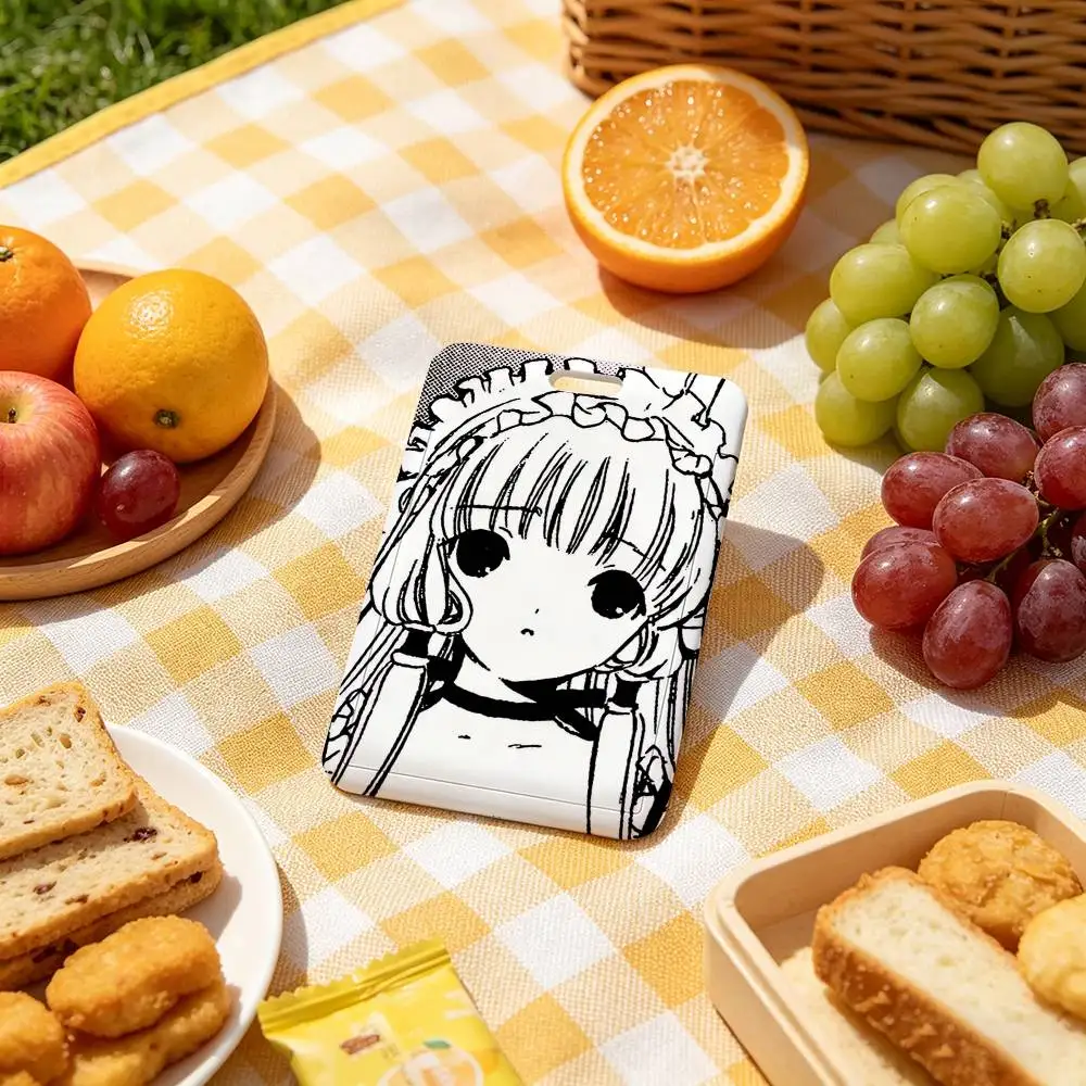 Anime-C-Chobits NFC Contactless Sliding Card Sleeve For Student Cards, Bus Cards, ID Cards, And Work Permits
