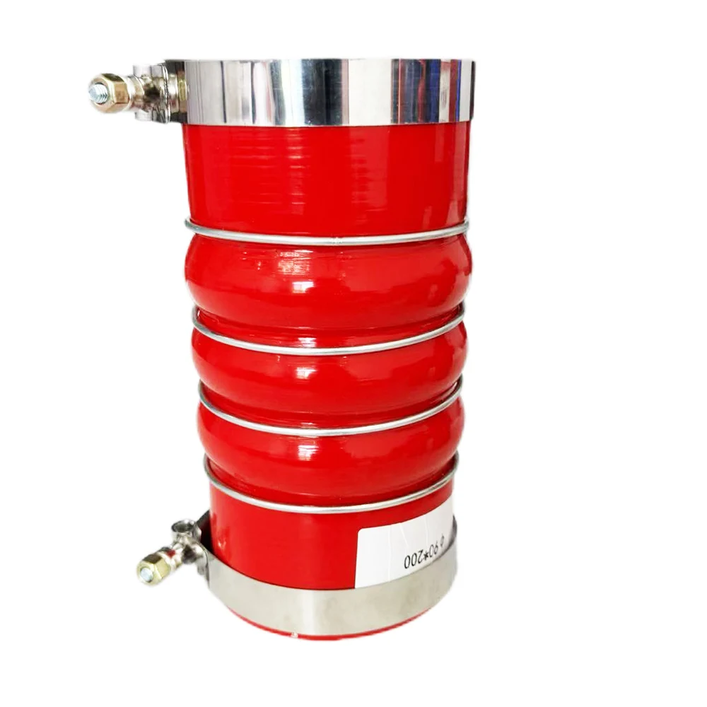 Red universal silicone hose camel hump intercooler reinforced car high temperature  silicone hose ID: 45,~ID110mm L:100~300mm
