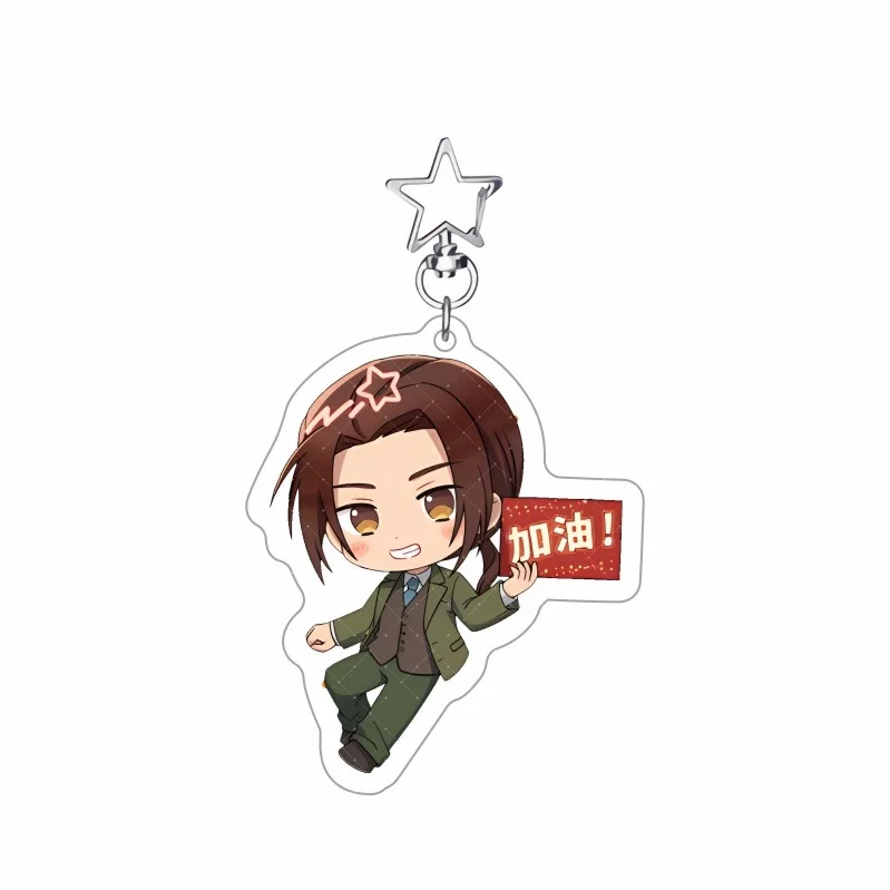 Hetalia: Axis Powers Chibi New 6cm Acrylic Stand keychain | USA UK France Germany Italy Cute Anime Figure Desk Decor Fan Gift
