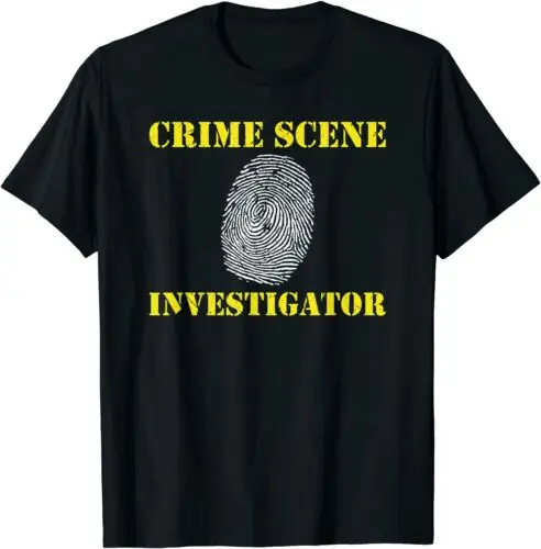 Crime Scene Investigator Fingerprint Detective Police T-Shirt