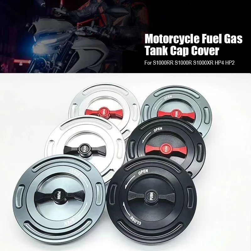 

Motorcycle Fuel Caps For BMW S1000RR S1000R S1000XR HP4 HP2 CNC Aluminum Alloy Modification Accessories Gasoline Cover