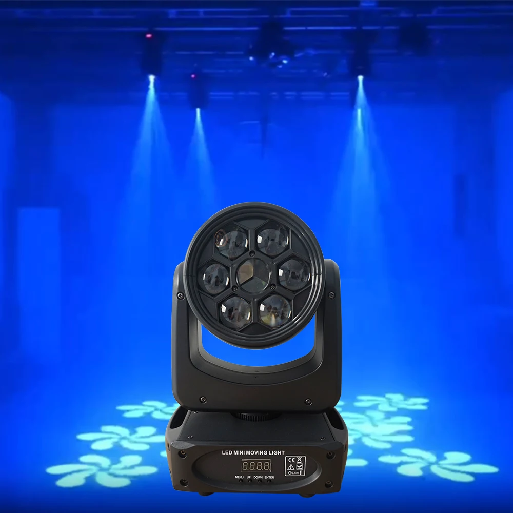 Good Effect Beam Wash Spot 3 IN 1 Mini Led Bee Eye Moving Head Light With Prism 3 Pattern Big Flower For Disco DJ Club Wedding