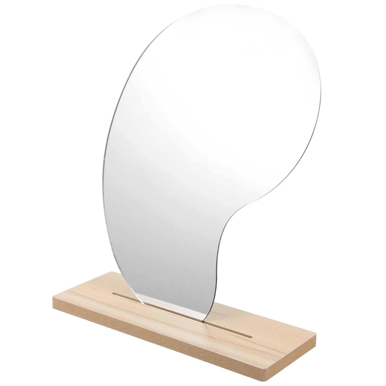 

Clay Material Mirror Smooth HD Surface Irregular Shape Tabletop Bathroom Desk Bedroom Countertop DIY Base Acrylic Practical