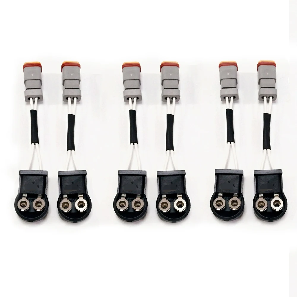 

6pcs 3076256 3071628 3071627 3071626 3803682 Fuel Injector Connector Wiring Harness for CUMMINS N14 M11 L10