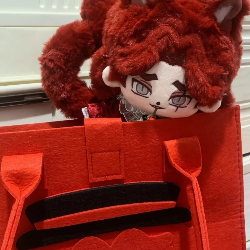 20cm Anime Gra Identity V Płaczący Klaun Cosplay Bawełniana Lalka Ciało z Uszami Ogonem Kolekcja Fanów Miękkie Pluszaki Figurki Zabawki Prezenty
