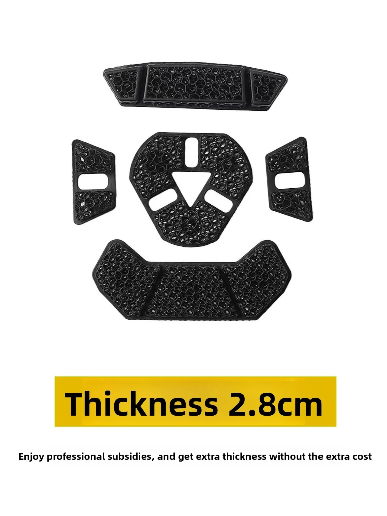 3D Helmet Liner Pad Breathable Cooling Cushion for Kevlar Tactical Helmet, Detachable