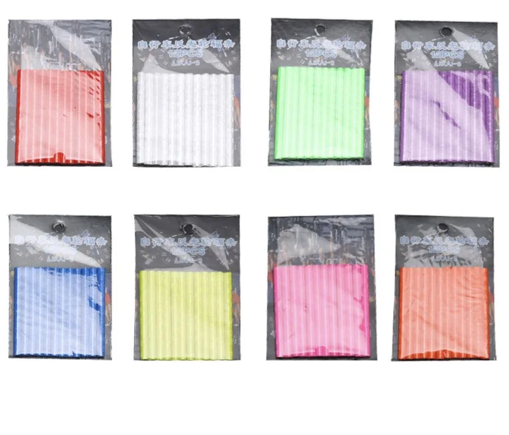 

12pcs/Set Colorful Bicycle Spoke Reflective Sticker for Wheels Night Safety Warning Strips Easy To Install Cycling Accessories