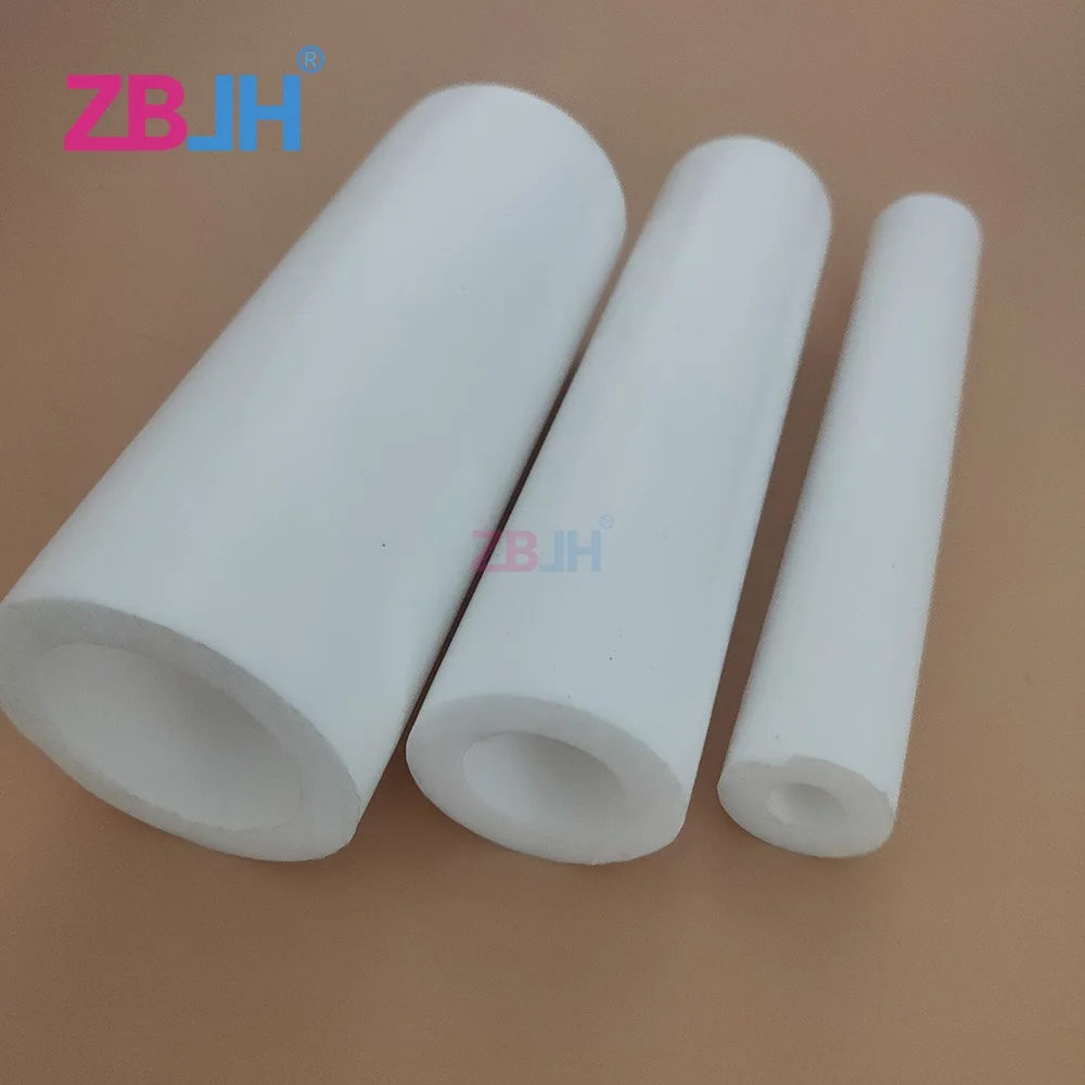 length 200mm white PTFE tube Polyvinylidene pipe Fluoride sticks Polytef hollow bar