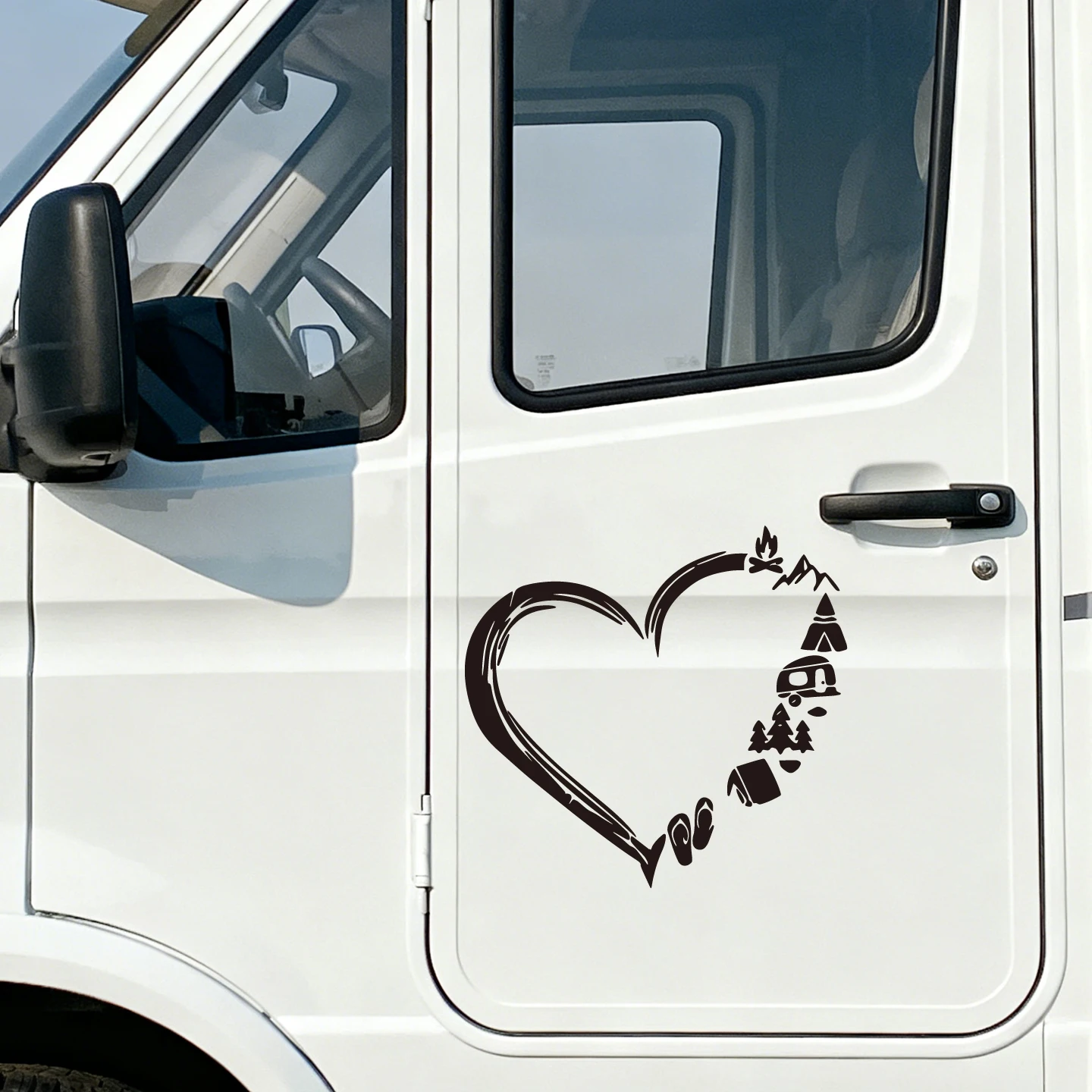 

Love traveling/loving campingRV travelWindow body car accessories decorative stickers station wagon/Creative love
