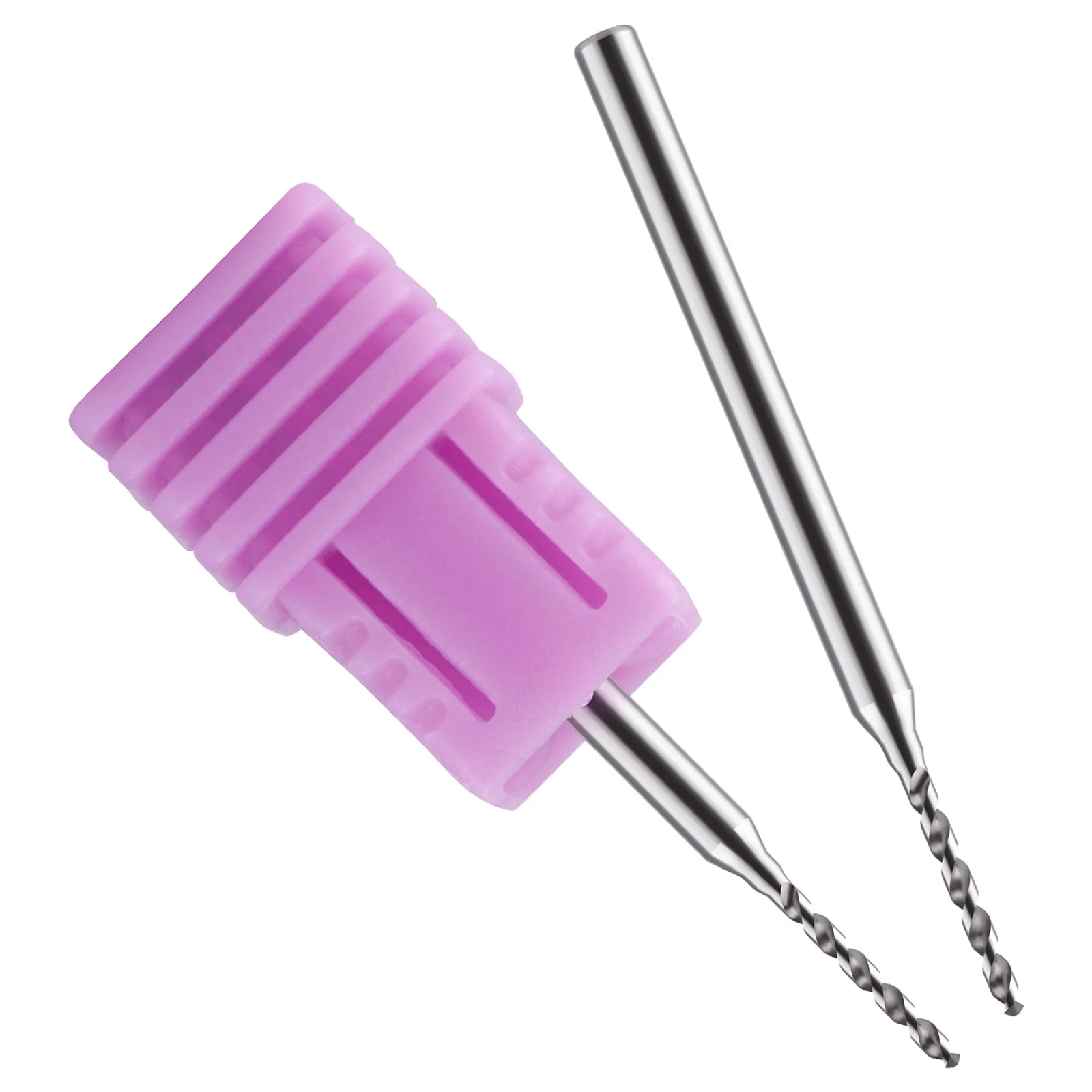 

2Pcs Tungsten Nail Piercing Tool Drill Bits Safety Low Noise Nail Art Drill Accessories for Precise Manicure Piercing Home Salon