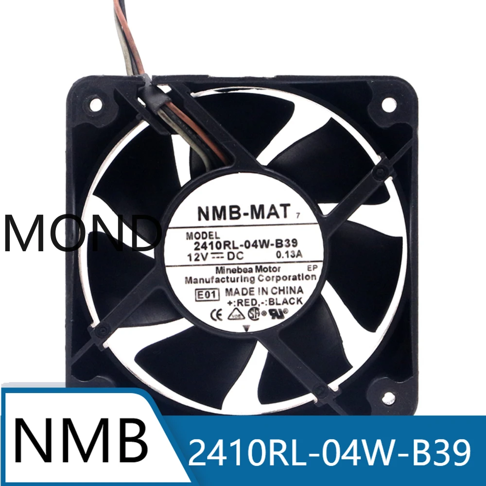 2410RL-04W-B39 Server Fan NMB NMB-MAT Chassis Radiator CPU Power Supply Inverter Cooling Fan 3-wire DC12V 6025 6CM 0.13A New