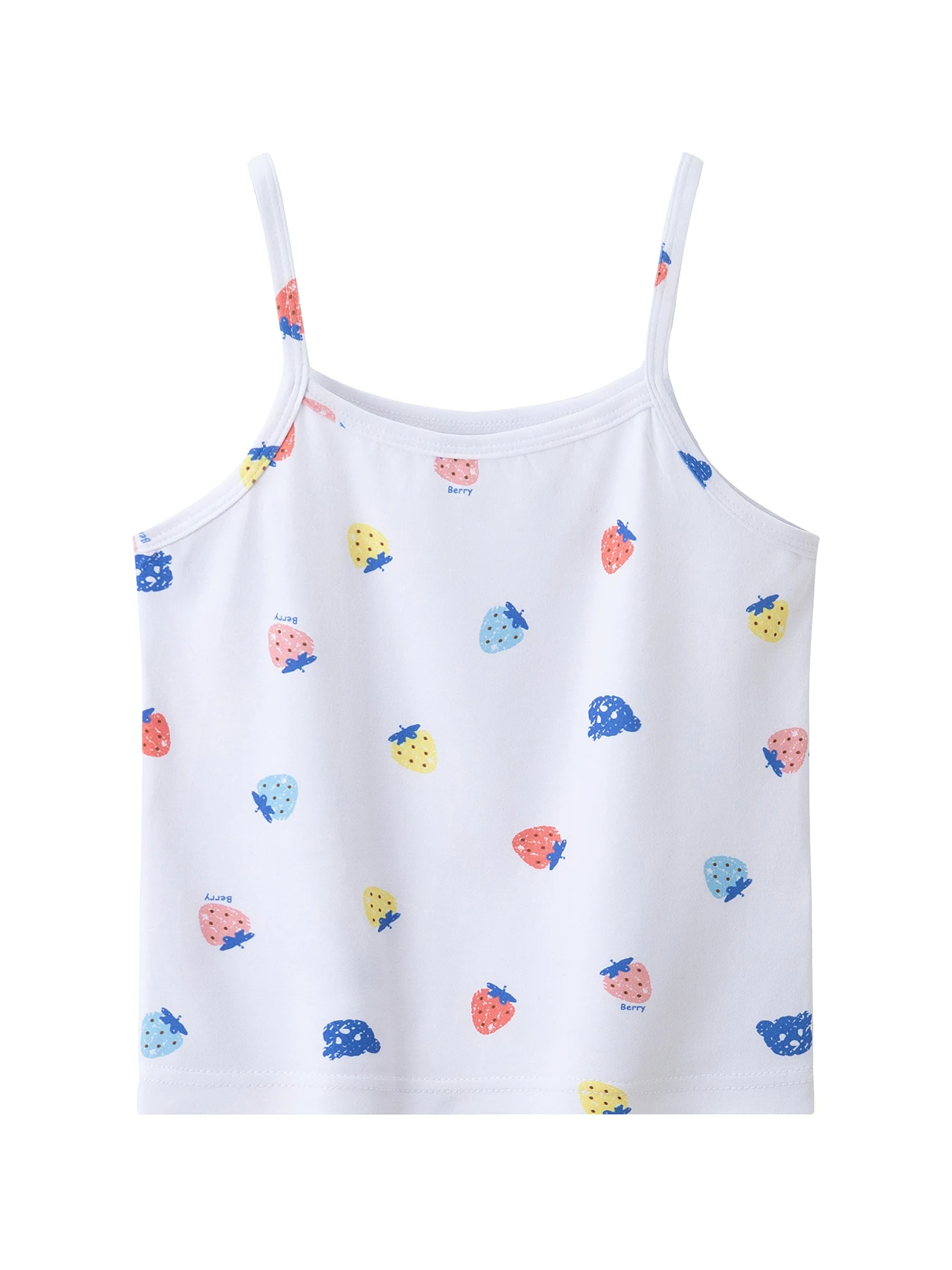 4-teiliges Set süßer und niedlicher bedruckter Camisole-Westen für Mädchen für alle Jahreszeiten, bequeme Unterweste, ärmelloses Oberteil für Kinder. – Detail 4