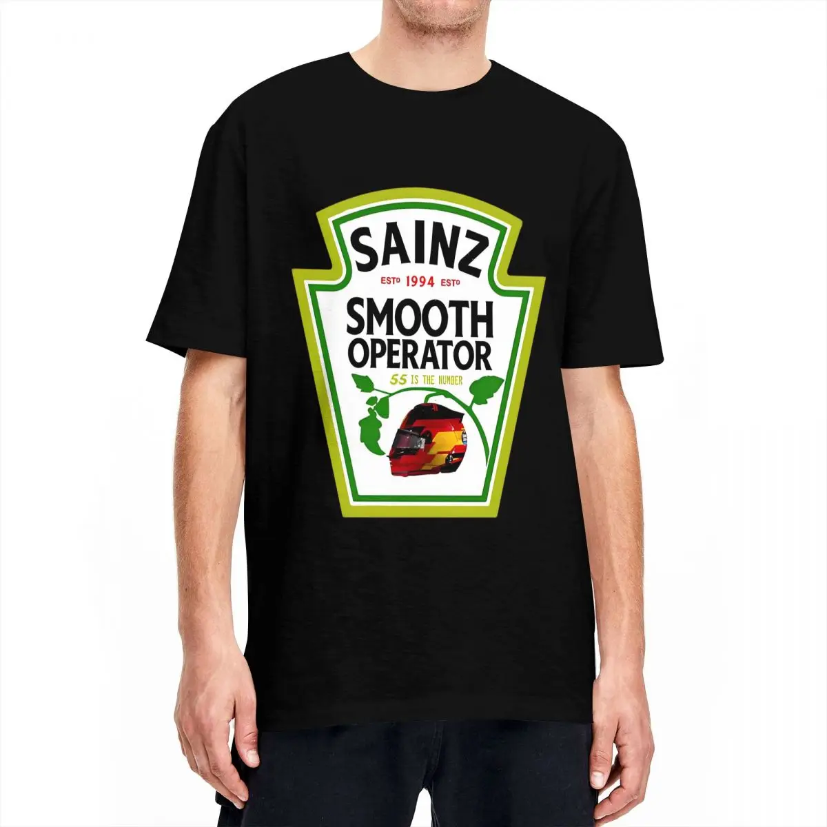 Hip Hop Carlos Sainz Smooth Operator 2023 T-Shirt Unisex Round Neck Short Sleeve Tops Shirts Cotton Summer Tops