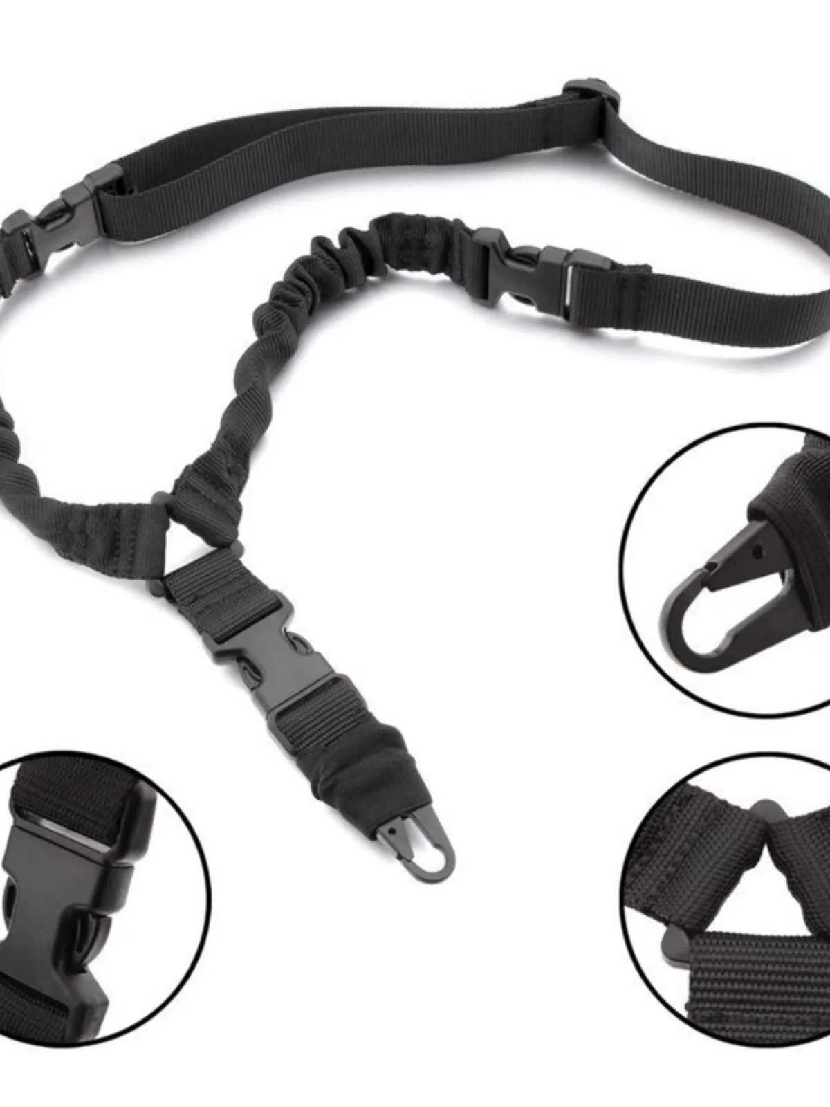 Outdoor Nylon Diagonal Straddle Taktisches Gurtseil, Amerikanisches Single-Point Taktisches Waffenseil, Taktisches Wasserkanonen-Arbeitsseil – Detail 3