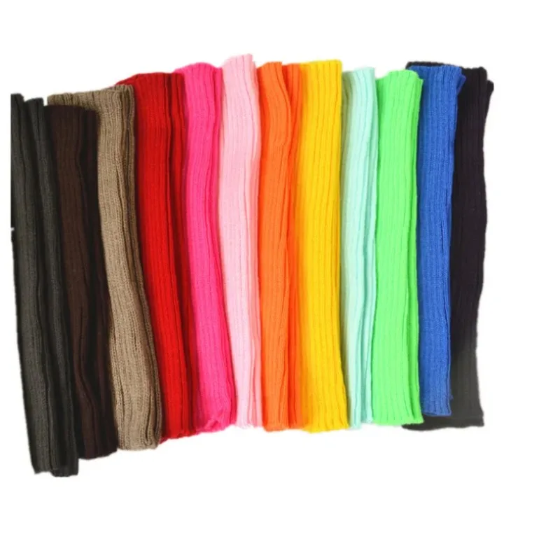 Japanese Lolita Style Leg Warmers Y2K Fashion Knitted Jk Heap Socks Boot Cuffs Cover Long Socks Autumn Winter Warm Knee Sleeves