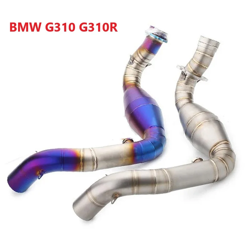 

For BMW G310 G310R Motorcycle Exhaust Slip on Motorcross Front Pipe Stainless Steel Exhaust Full Systems Connect Tube