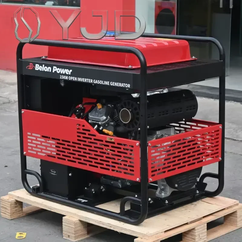 Inverter Generator 16KW Portable Petrol Generator 15KW Single Phase  Generator 12V DC Electric Start Emergency Backup
