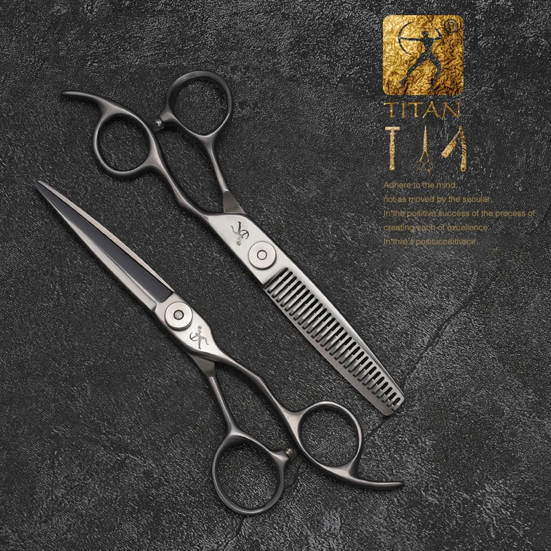 TITAN Professional 6 Inch Hair Cut Scissors Cutting Salon Scissor Barber Thinning Shears Hairdressing Scissors