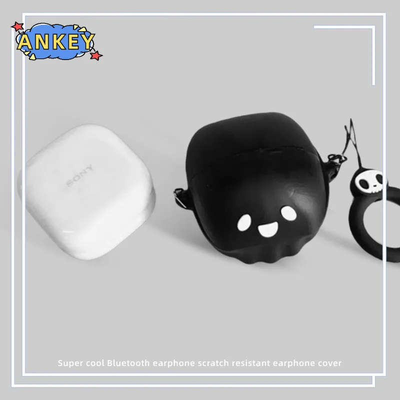 for Sony LinkBuds Open Case WF-L910 Protective Silicone Cute Cartoon Covers Wireless Earbuds Shell TWS Headphone Portable