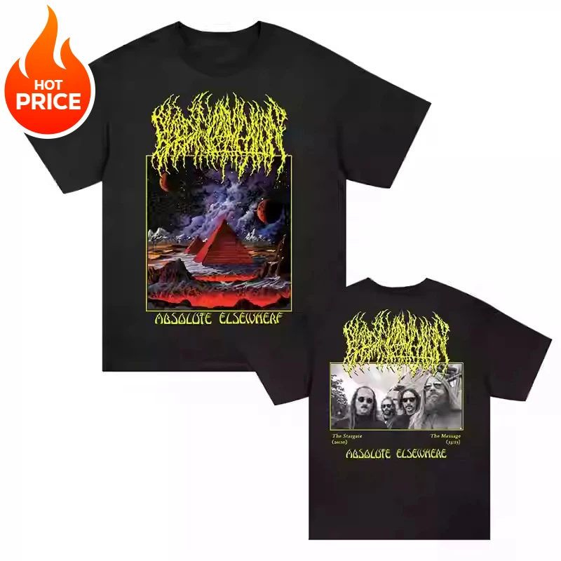 2025 INCANTIA DE BLOOD Dark Metal Rock American Camiseta masculina e feminina nova marca de luxo de alta qualidade estilo de venda quente