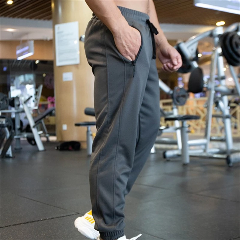 2022 Men Autumn Winter Casual Sweatpants Jogging Running Outdoor Training Trousers Drawstring Male Hiking Sports Pant Black Gray