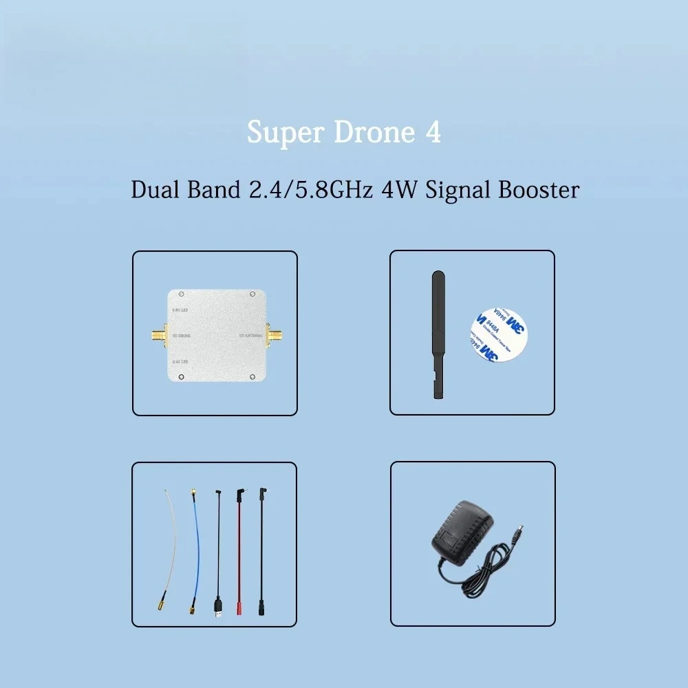 4w 36dBm  bidirectional dual band amplifier 2.4&5.8 GHz  RX and TX dual channel frequency 2.4GHz 5.8GHz  amplifier booster