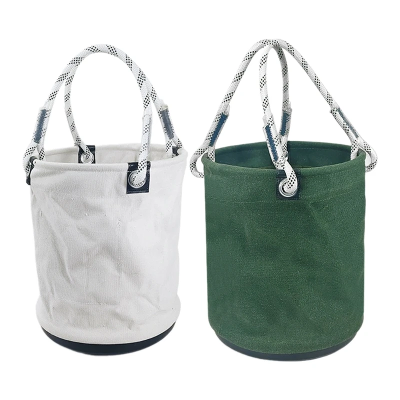 Bolsa organizadora cubo para herramientas, bolsa lona resistente portátil, multiherramienta, para enmarcador, carpintero,