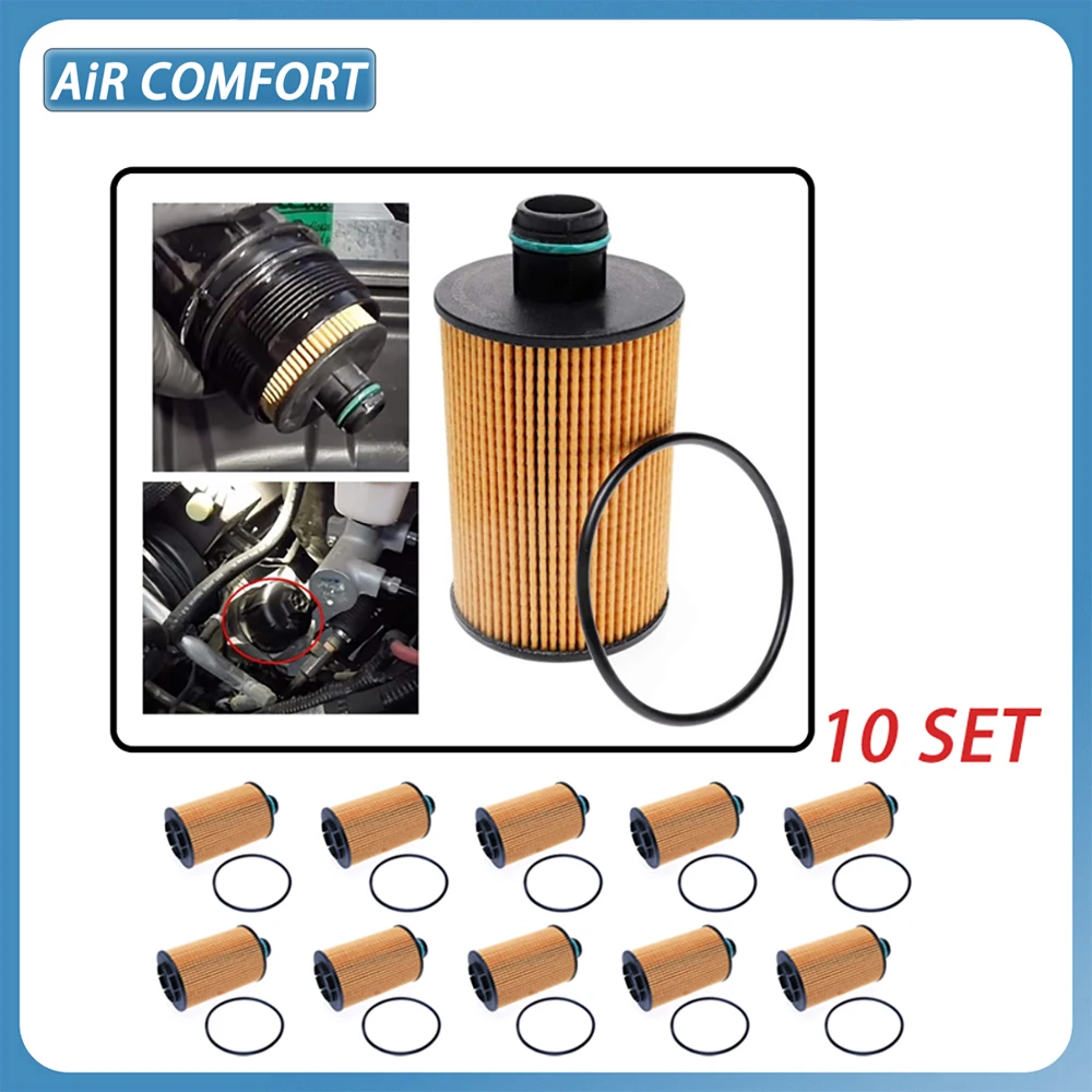 

68229402AA 68109834AA Engine Oil Filter Element Replacement For Ram 3.0L V6 1500 2014-2019 Grand Cherokee 2014-2020 Replaces