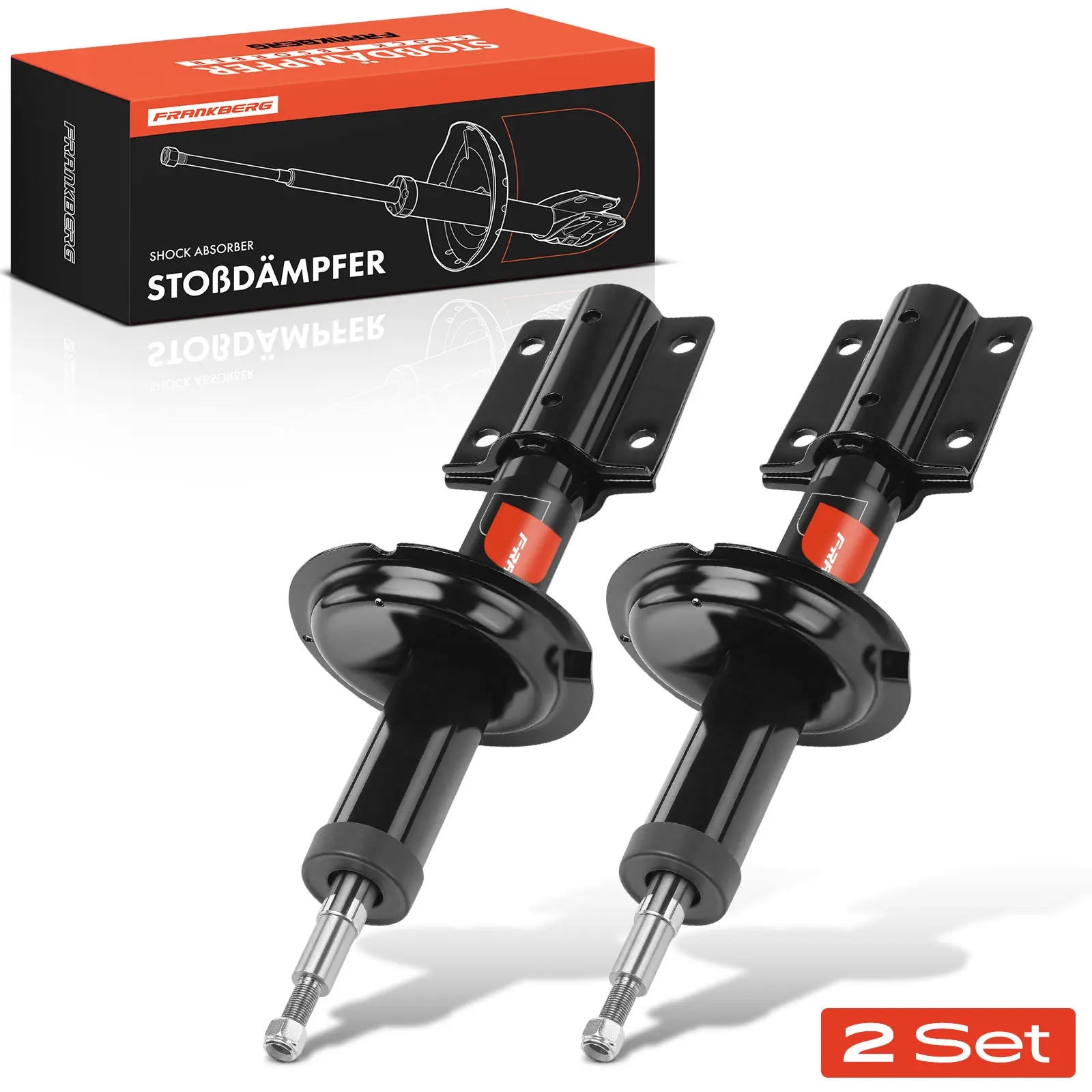 Frankberg 2x schokdemper hydraulische vooras links rechts voor Fiat Ducato 230 Peugeot Boxer Citroën Jumper 1994-2011 635852
