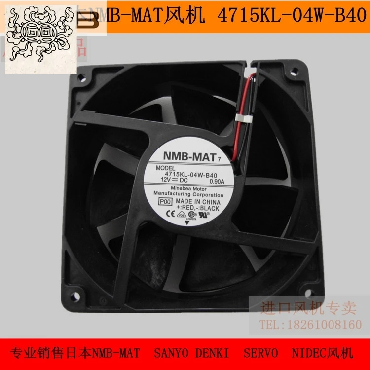 

Ltsf For 12cm Ventilador De Refrigeración Axial, Carcasa Original De 120mm Sopladores NMB 4715KL-04W-B40 1238, 12V, 120x120x38mm