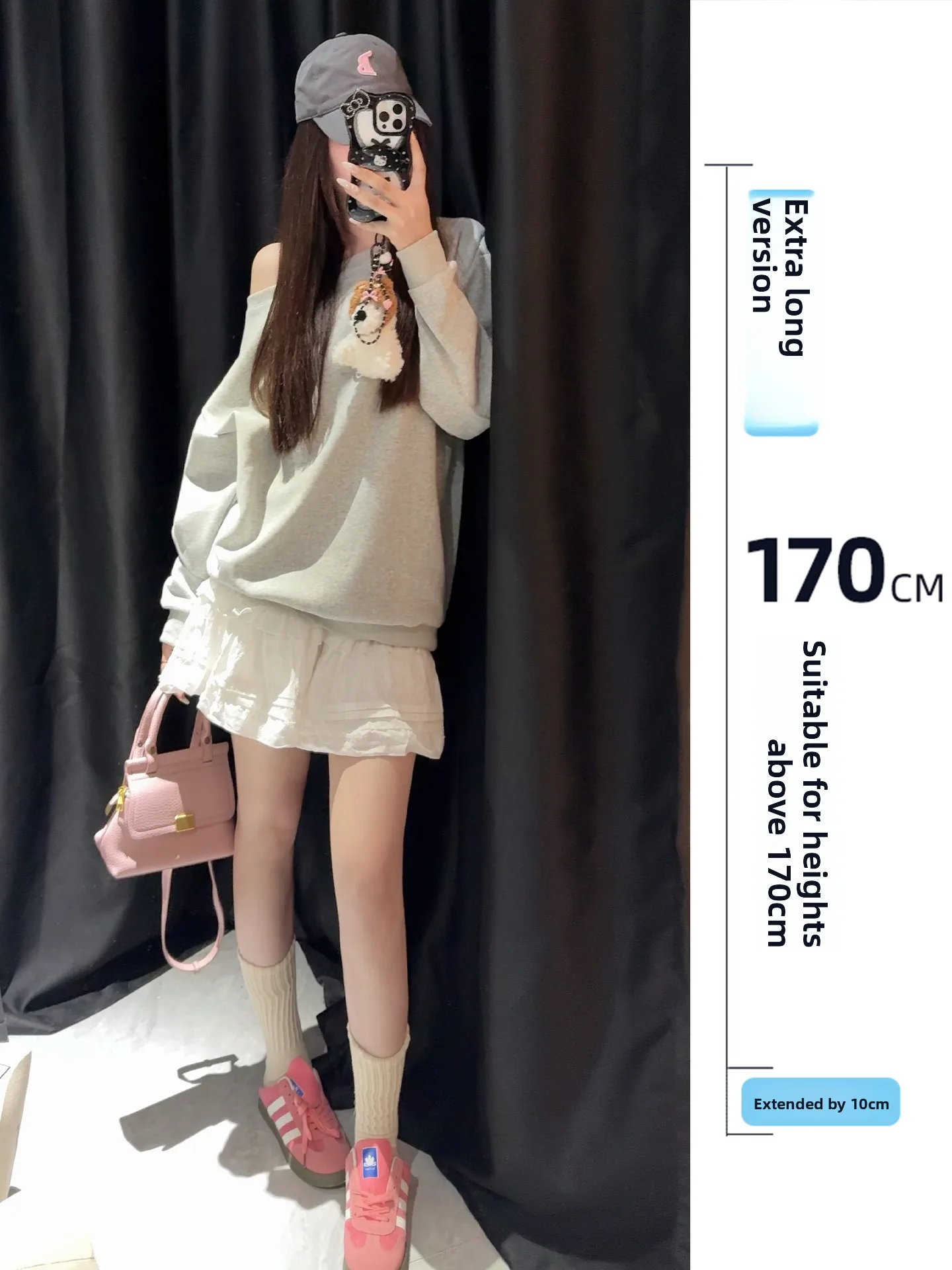 

Женская асимметричная футболка с длинным рукавом и открытым плечом, 75 см, большие размеры, осенний свитшот с открытым плечом