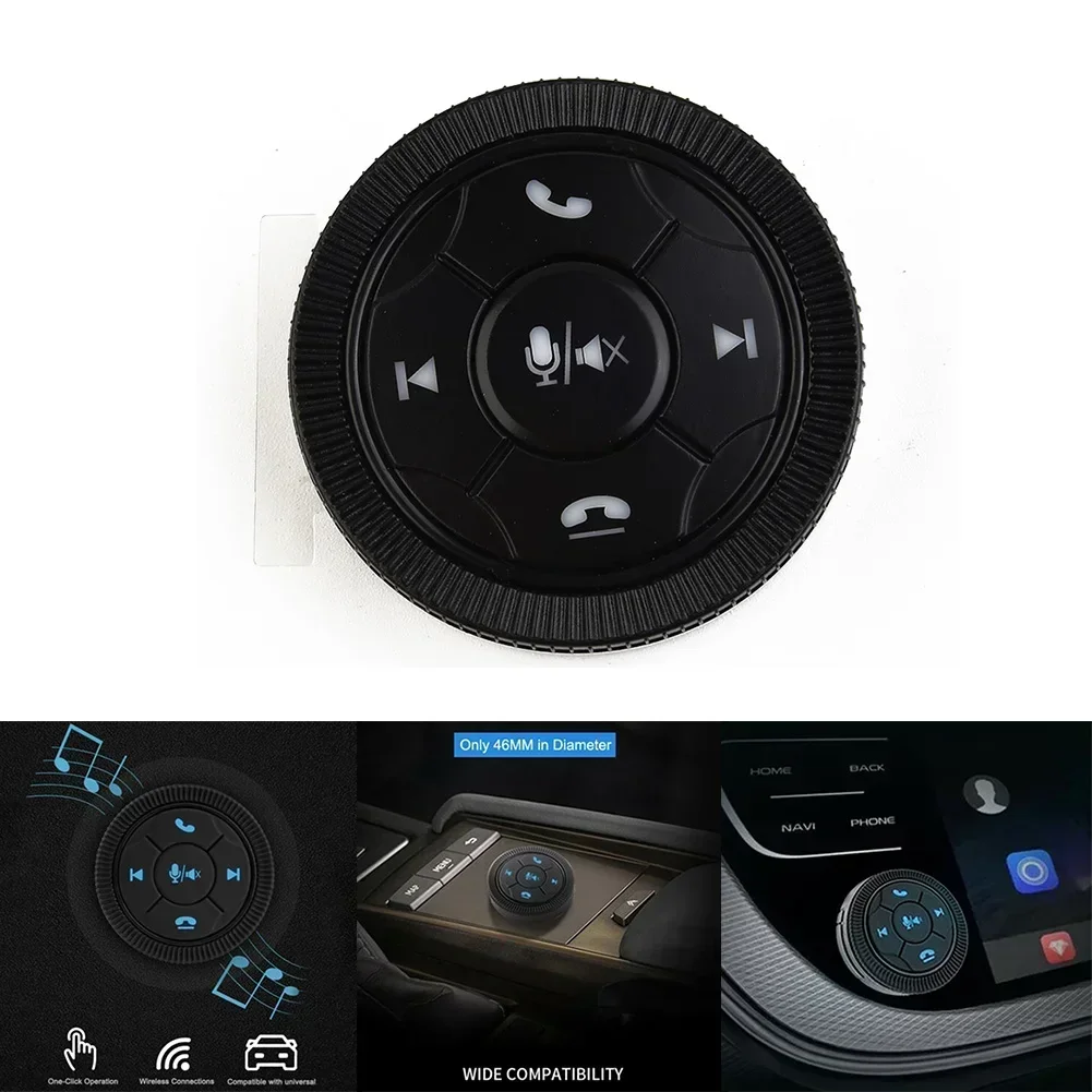 

Wireless Bluetooth-Compatible Car Steering Wheel Remote Controller Music Media Button GPS Navigation Multi-Function Switch
