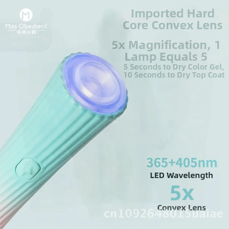 Draagbare Mini Nail Art Light Alles-in-één draagbare fototherapielamp met stroomopslagfunctie voor nagelkunstwerk