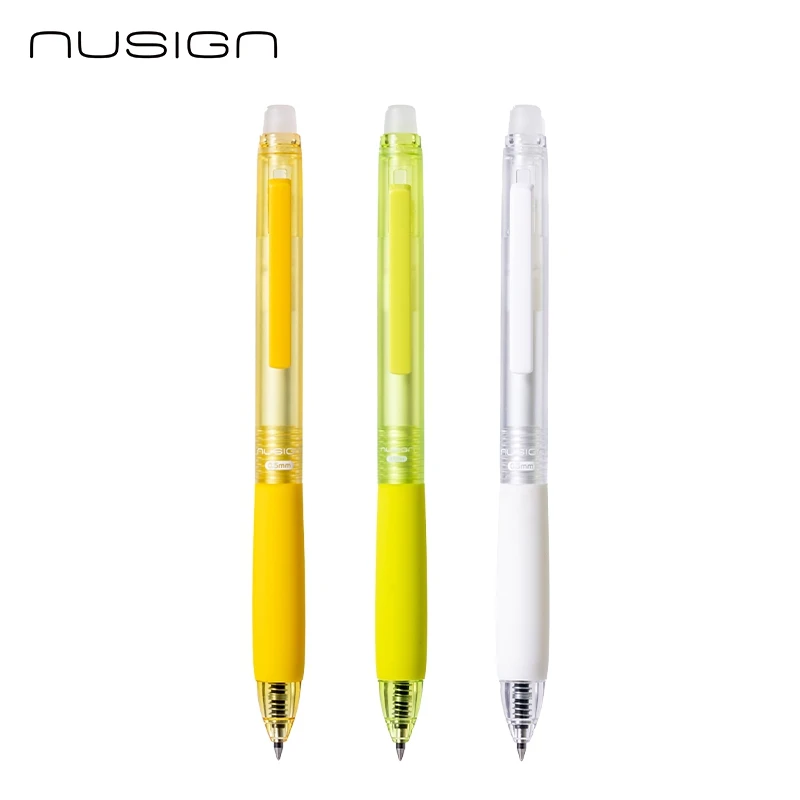 Deli Nugign NS1011 0.5mm Bullet Tip Thermal Erasable Gel Pen Ultra Smooth Black/Blue Ink for Office & School Students